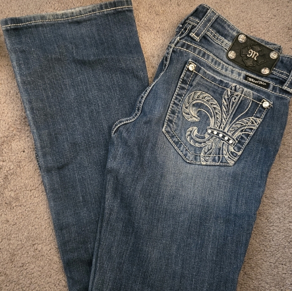 Miss Me Boot Cut Jeans 29 x 35 Tall - Picture 3 of 4